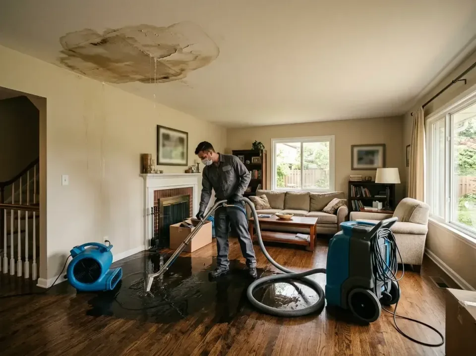 attic-pipe-burst-ceiling-drip-008 — frequently asked questions, Water Damage Restoration & Carpet Care in North Barrington,…